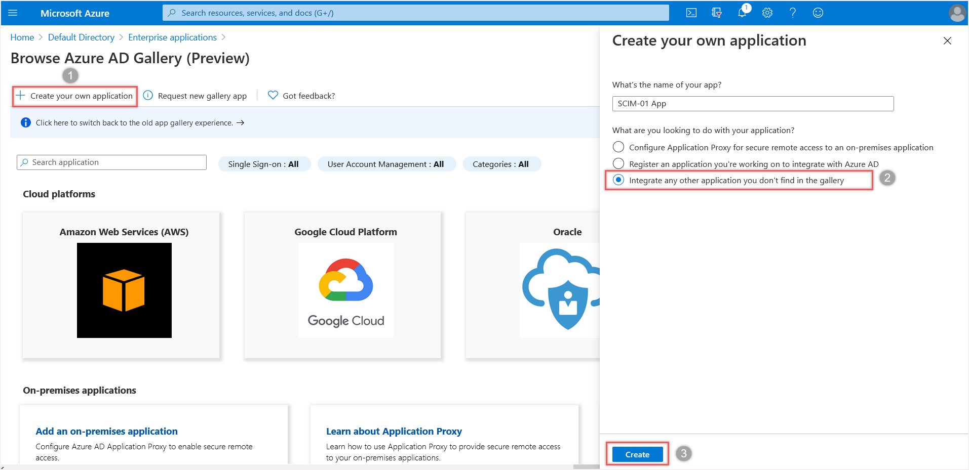 Screenshot отображает коллекцию приложений Microsoft Entra.