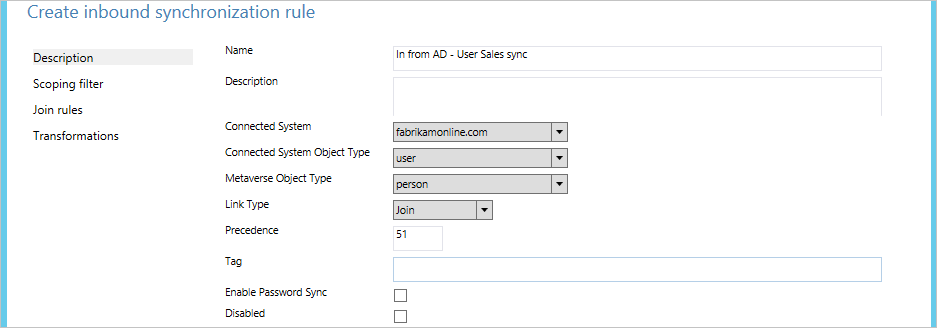 Описание входящего объекта 4