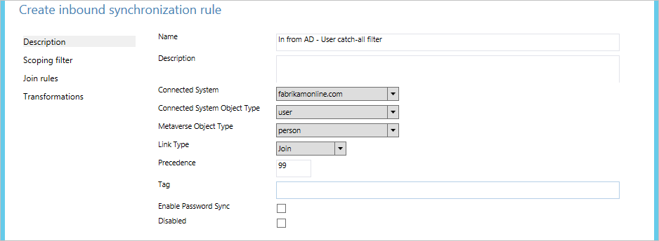 Описание входящего объекта 7