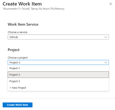 Снимок экрана: параметры создания проблемы с помощью GitHub.