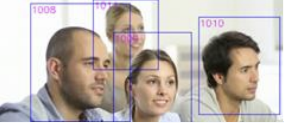 Фотография ограничивающих прямоугольников индексатора видео Azure AI.