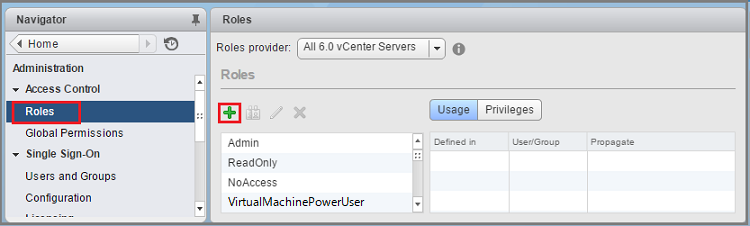 Снимок экрана: добавление ролей.