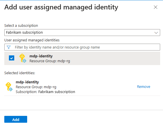 Скриншот, показывающий панель добавления идентификатора.