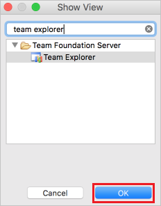 Добавление представления Team Explorer в Eclipse