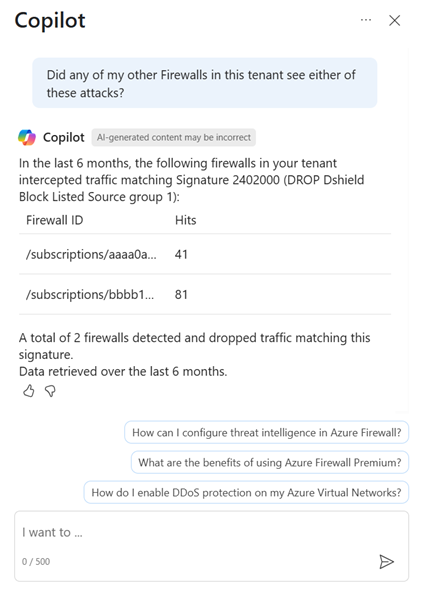 Снимок экрана, показывающий возможность поиска заданной подписи IDPS в клиенте, подписках или группах ресурсов.