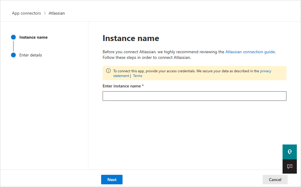 Снимок экрана: страница подключения Atlassian в Microsoft Defender for Cloud Apps.
