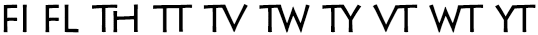 Текст с помощью стандартных лигатур OpenType