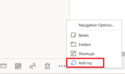 Выберите надстройку.