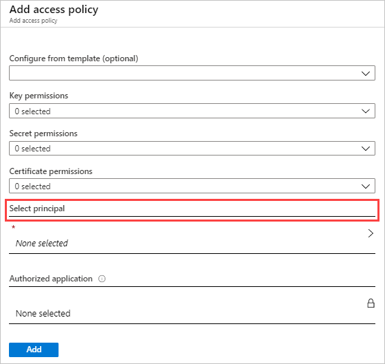 Снимок экрана страницы Azure Key Vault 