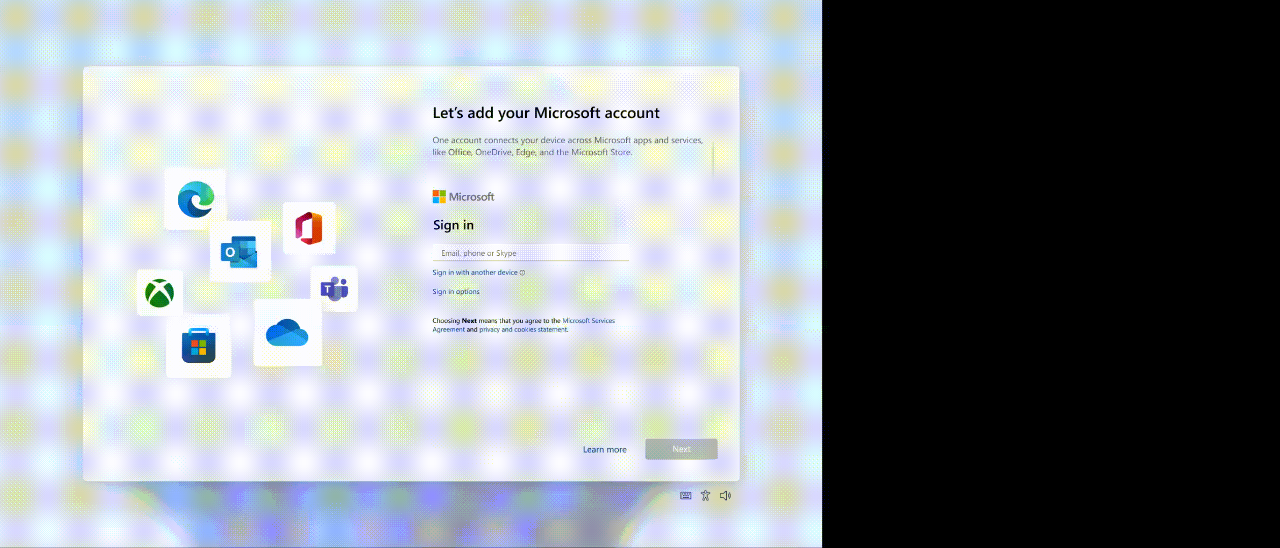 Анимация входа в Windows 11 из коробки с помощью ключа доступа.