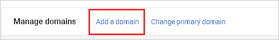 G Suite: добавление домена