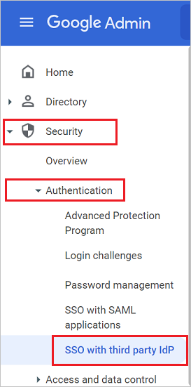 Страница безопасности G Suite.