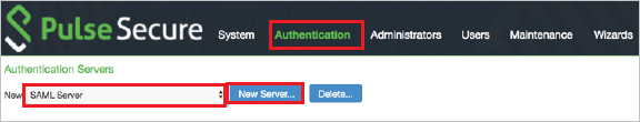 сервер аутентификации Pulse Connect Secure