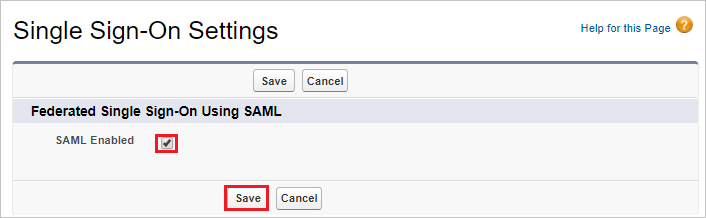 Настройте однократное Sign-On SAML включение
