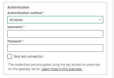Снимок экрана: метод проверки подлинности Windows для ODBC.
