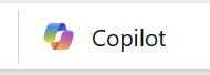 Снимок экрана: кнопка на Copilot вкладке 