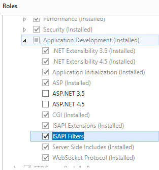 Снимок экрана: фильтры IP-адресов, выбранные в интерфейсе Windows Server 2012.