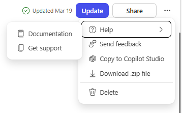 Сведения о поддержке в конструкторе агентов в Microsoft 365 Copilot
