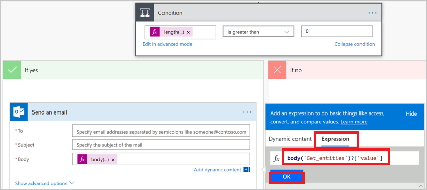 , если да, окно Outlook Office 365