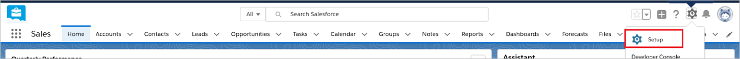 настройка Salesforce