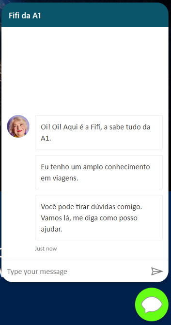 Скриншот бота Fifi на сайте А1.