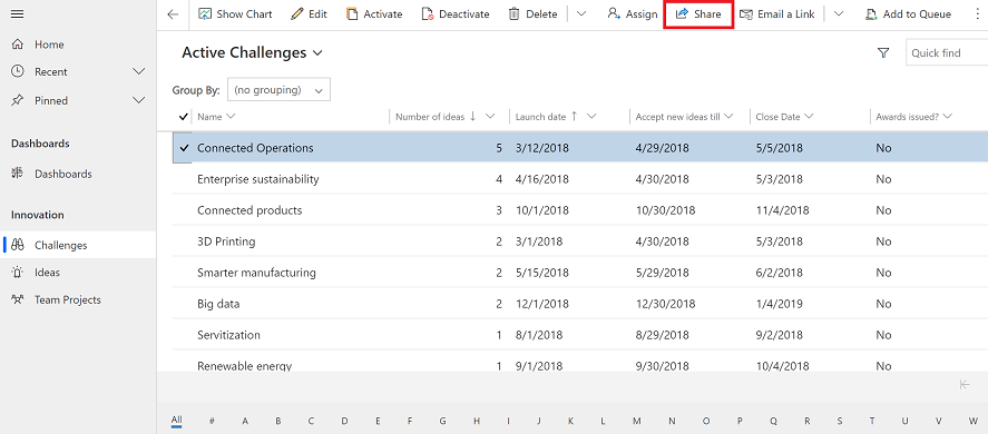 Выберите поделиться, чтобы поделиться строкой.
