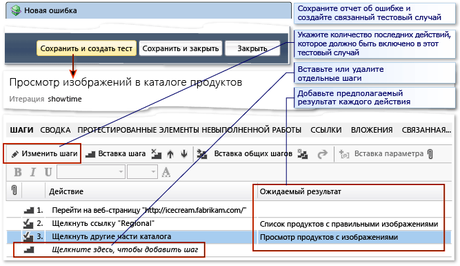 Создание тестового случая из ошибки.