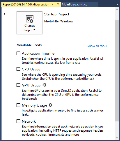 DIAG_SelectTool Select the diagnostic tools