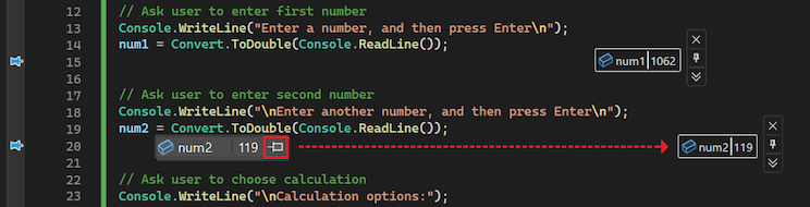 Закрепление подсказки данных
