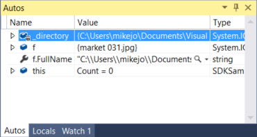 окно автоматических процессов