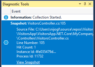 Откройте точку привязки
