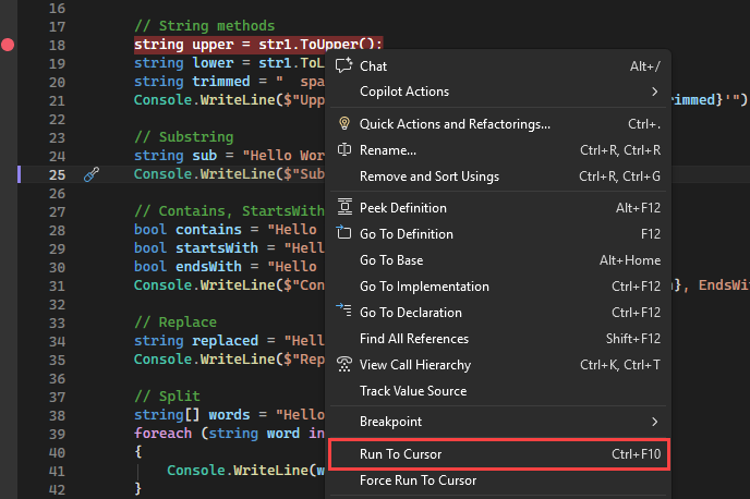 Снимок экрана: параметр 