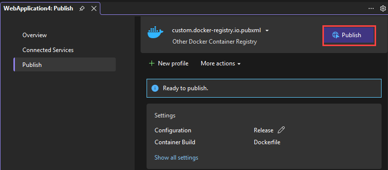 снимок экрана со страницей сводки.