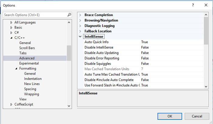 Tool Options dialog box