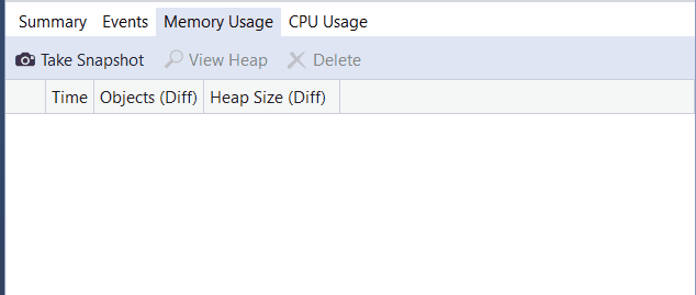 Сделать снимок экрана в средствах диагностики