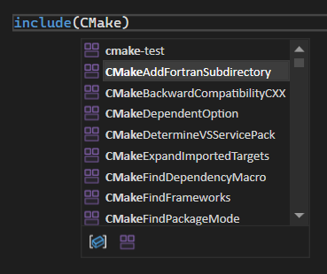 Завершение модуля CMake