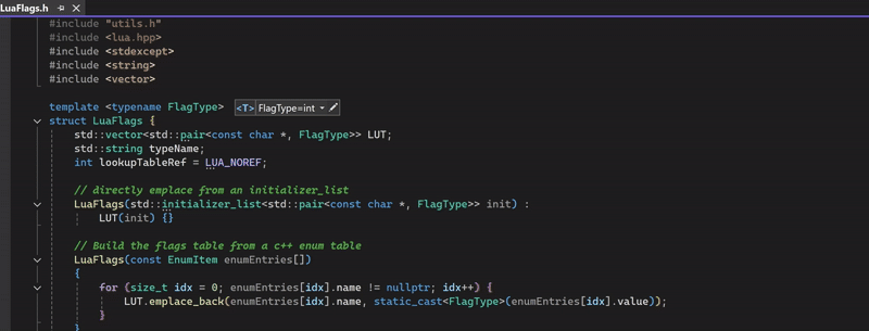 Автоматическое заполнение шаблона IntelliSense