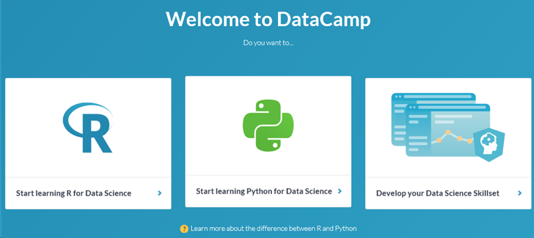 DataCamp Выберите путь