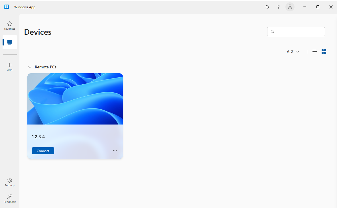 устройства Windows для удаленного ПК