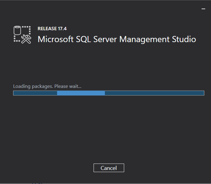 снимок экрана, показывающий процесс установки.