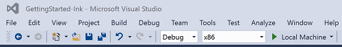 Visual Studio Кнопка сборки проекта.