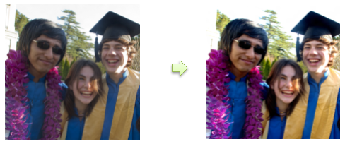 пример выходных данных эффекта