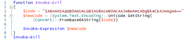 пример содержимого скрипта в Base64