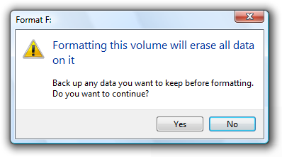 снимок экрана с предупреждением formatting-will-erase-data 