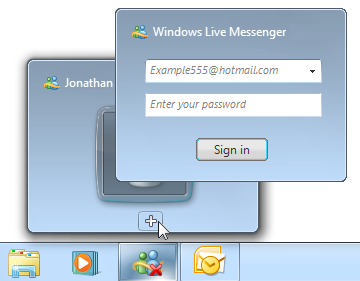 Снимок экрана панели задач с перекрывающимися окнами 