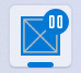 A taskbar icon with an accent colored circle that has two vertical lines in it.