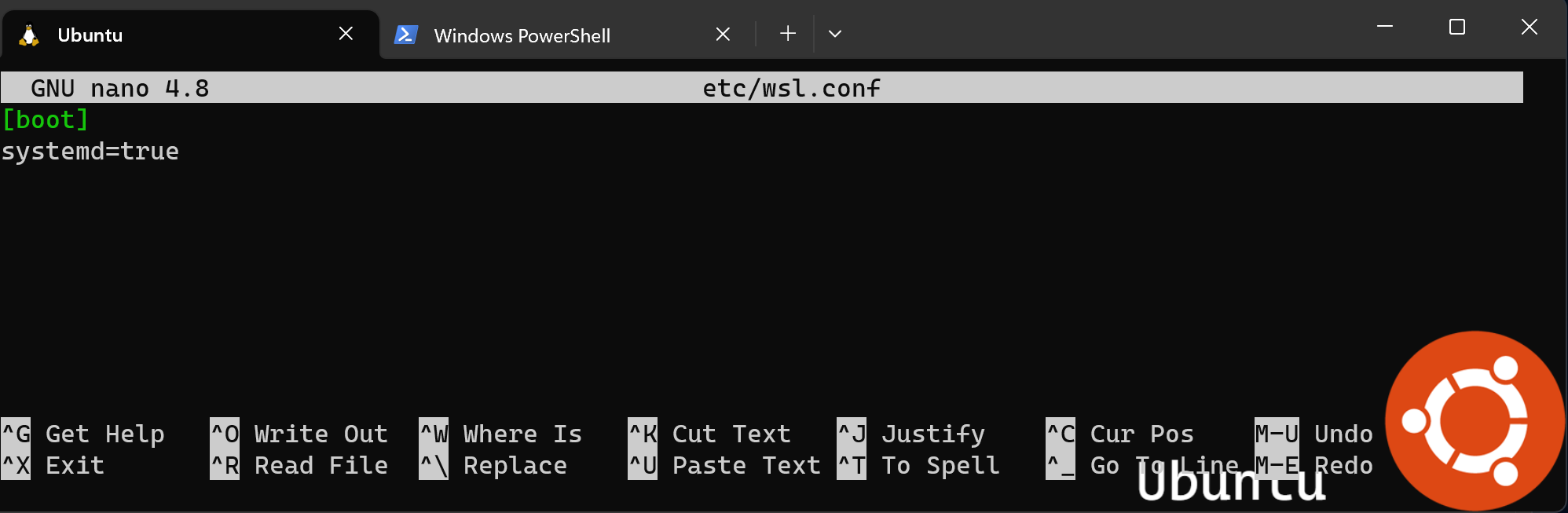 Включить systemd в WSL 2